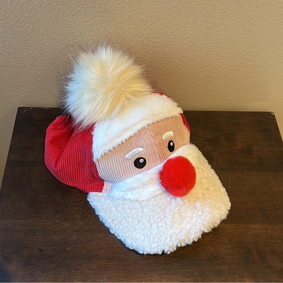 Holiday Time Santa claus Sherpa Hat New Christmas Accessory cap - Picture 2 of 6